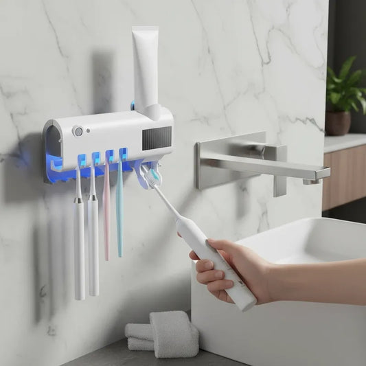 Dispensador Esterilizador Ultravioleta De Cepillo De Dientes