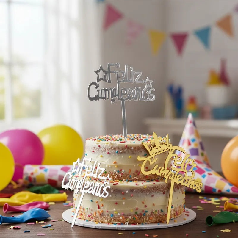 Toppers De Cumpleaños Variados Para Tortas/arreglos/fiestas