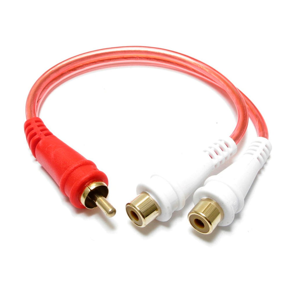 Cable Rca Ye 1mx2f (inversa) Audiopipe 1 Macho Y 2 Hembras