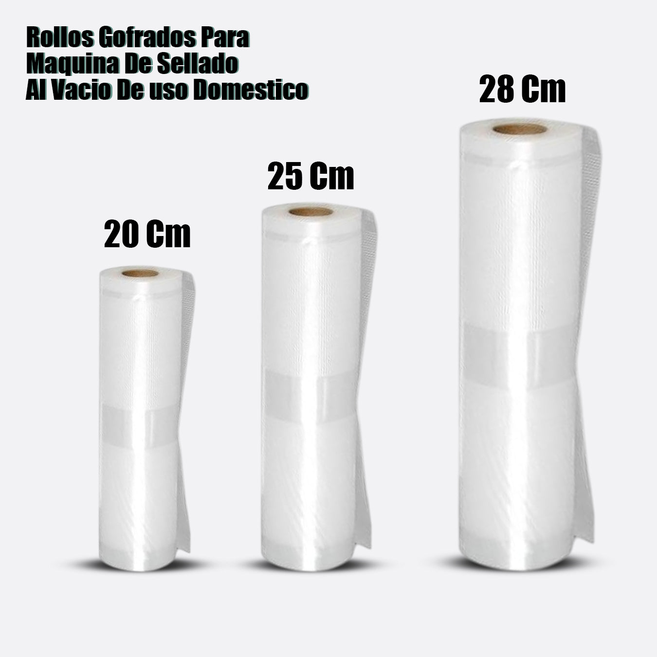 ROLLO GOFRADO PARA MAQUINA DE SELLADO AL VACIO DE USO DOMESTICO
