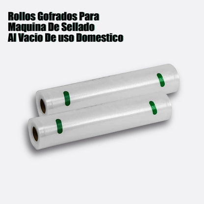 ROLLO GOFRADO PARA MAQUINA DE SELLADO AL VACIO DE USO DOMESTICO