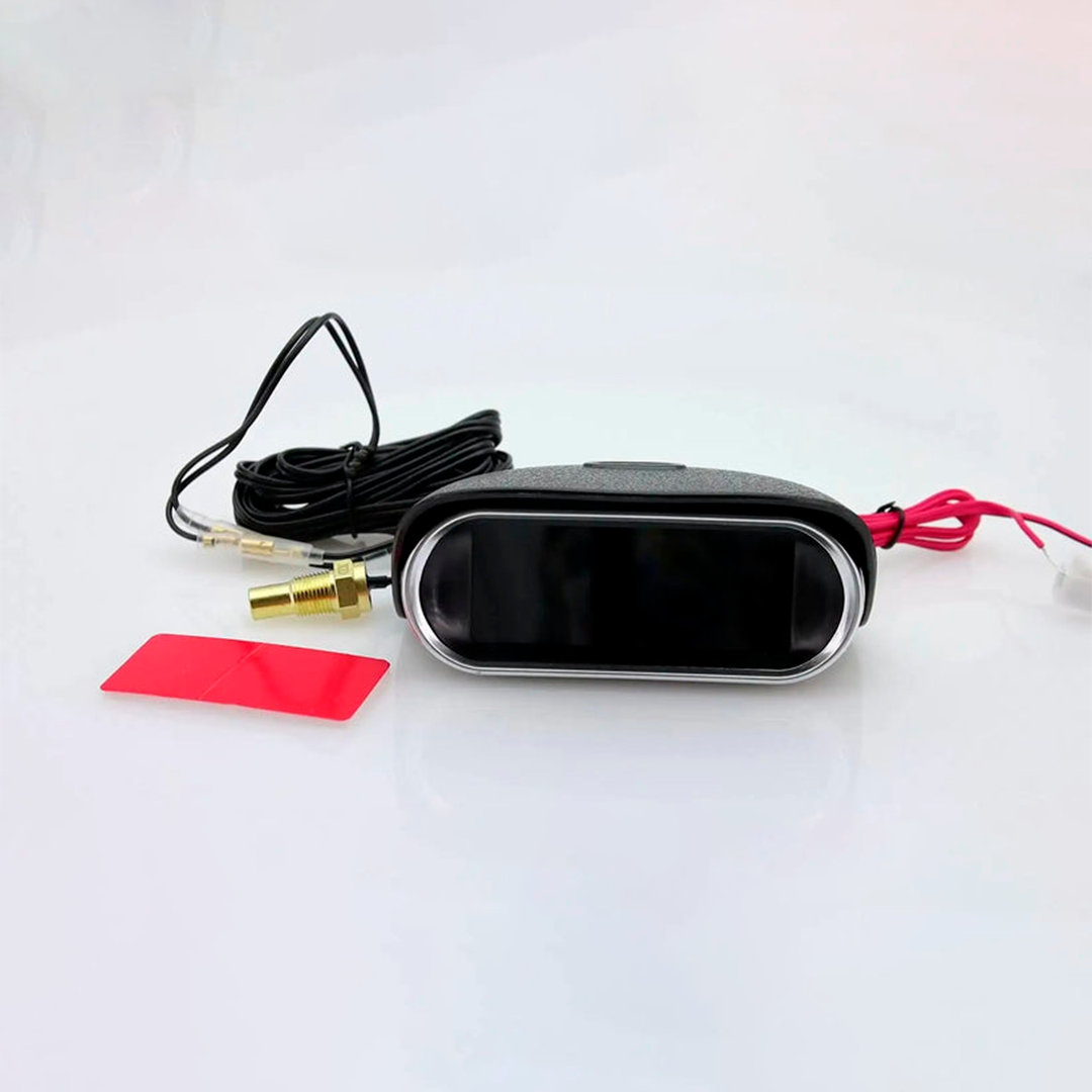 Reloj Medidor De Temperatura Y Voltaje Para Vehiculos 12/24v