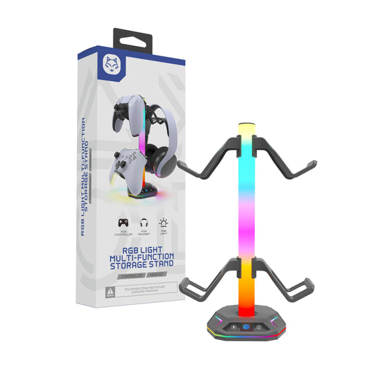 Soporte Gamer Luz Rgb Para Audífonos Y Control Multifunción