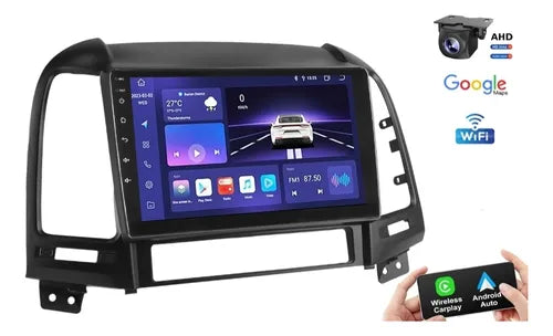 Reproductor Pantalla Android 9 Hyundai Santa Fe 2007 4+64gb