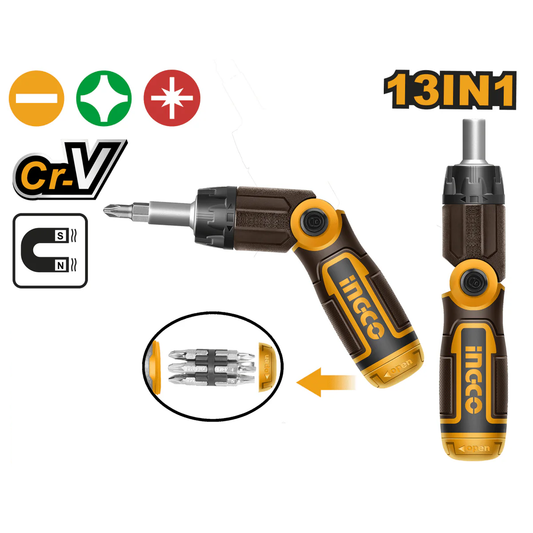 Destornillador 13 En 1 Articuladle INGCO Mango Plegable