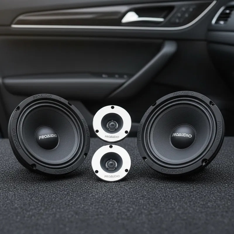 Kit De Medios De 6.5 Inches Y Tweteer's Proaudio Pro-m6-tw4