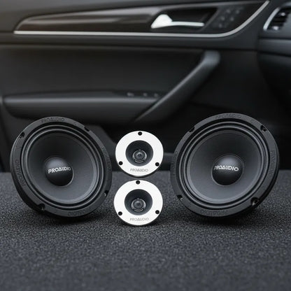 Kit De Medios De 6.5 Inches Y Tweteer's Proaudio Pro-m6-tw4