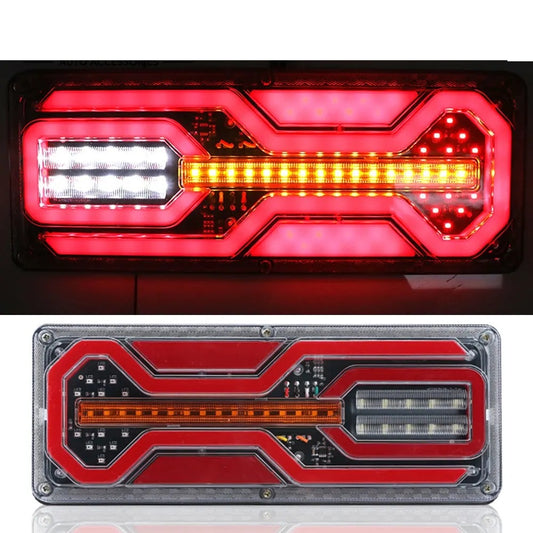Luces Led Traseras Stop Rectangular Par Para Camión Señal