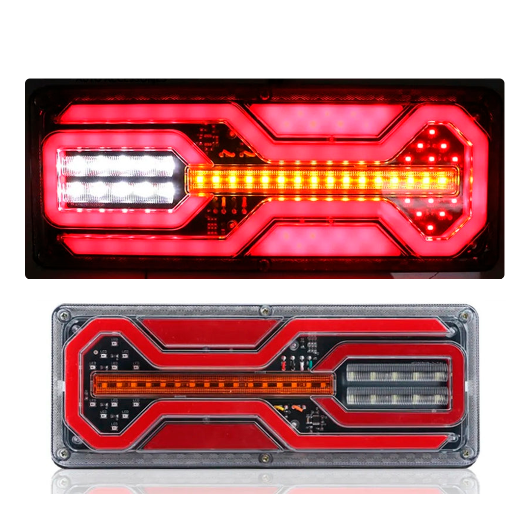 Luces Led Traseras Stop Rectangular Par Para Camión Señal