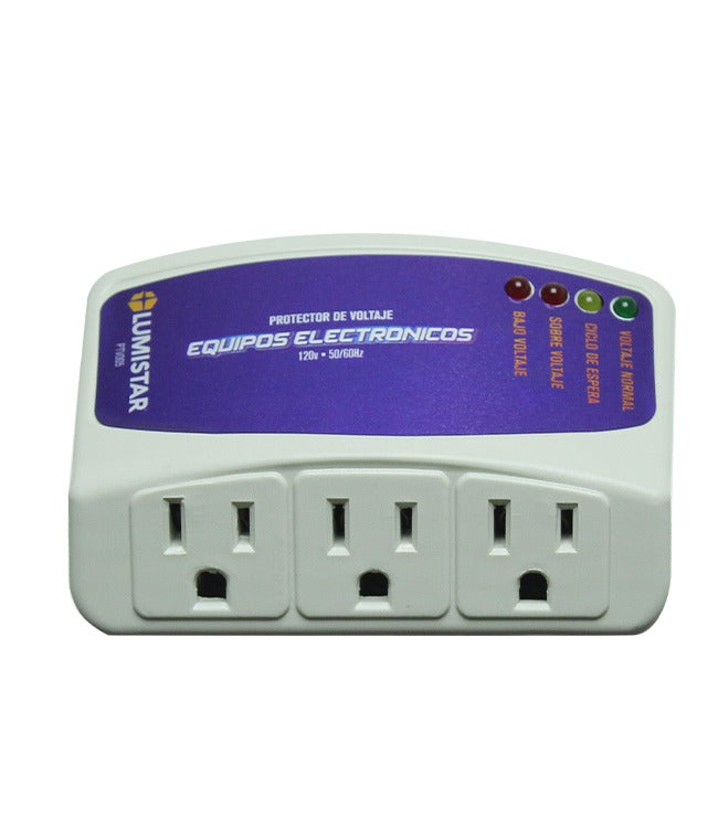Protector De Voltaje 120V Para Equipos Eléctricos Lumistar