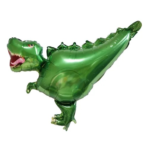 GLOBO METALIZADO 14 16 INCH DINOSAURIO VERDE