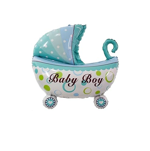 GLOBO METALIZADO 14 16 INCH COCHE NIÑO BABY BOY