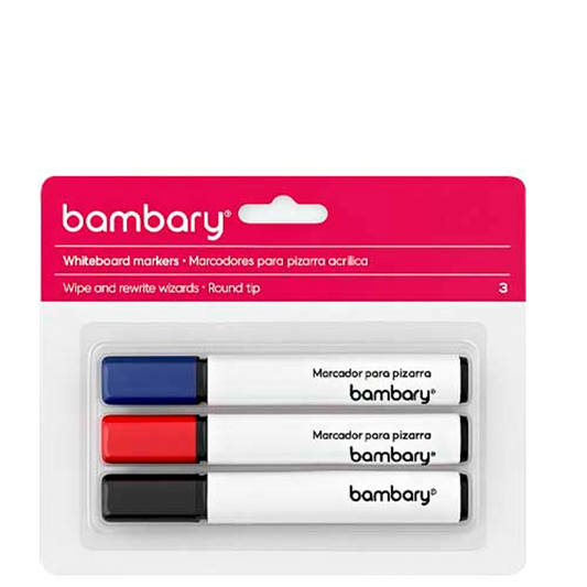 Kit De Marcadores Acrilicos Para Pizarra De 3 Piezas Bambary