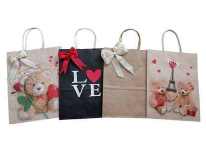 BOLSAS DE REGALOS DE PAPEL ( LETS PARTY - FELIZ DIA )