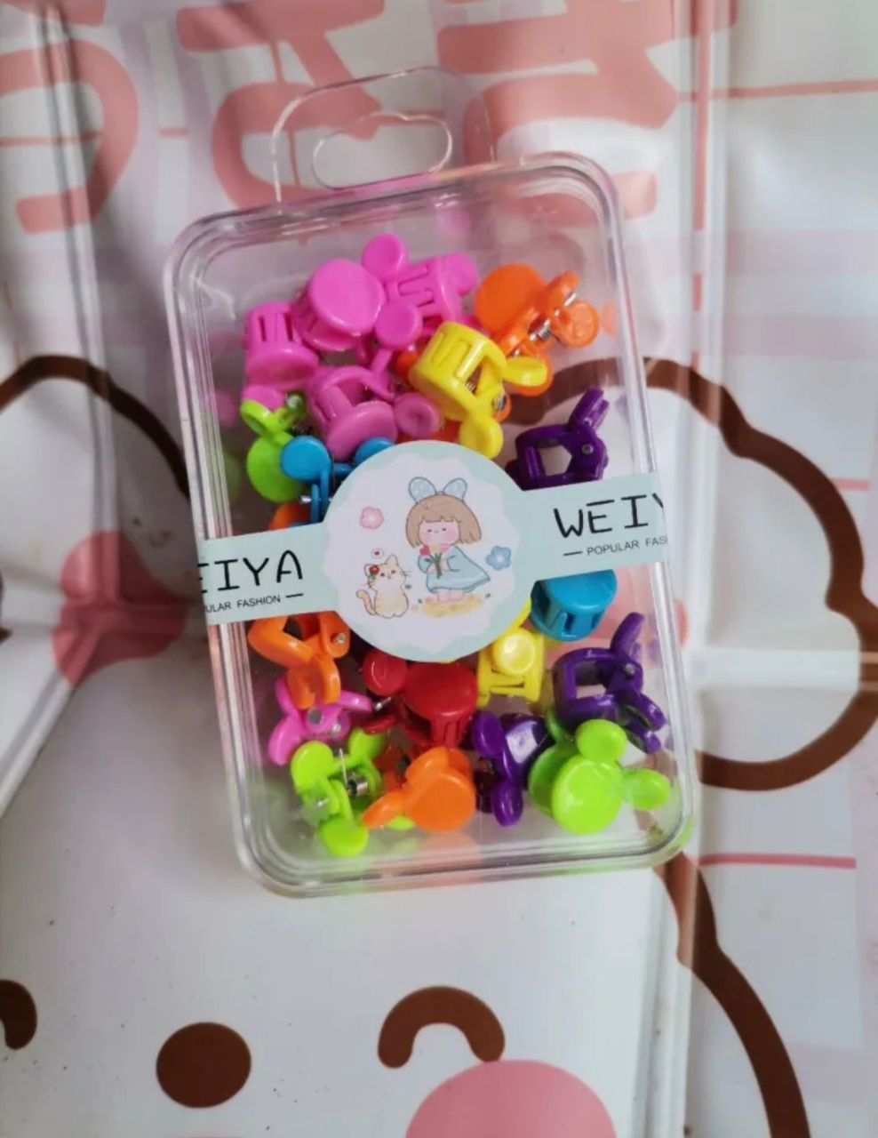 SET DE MINI GANCHOS DE COLORES - PIOJITOS