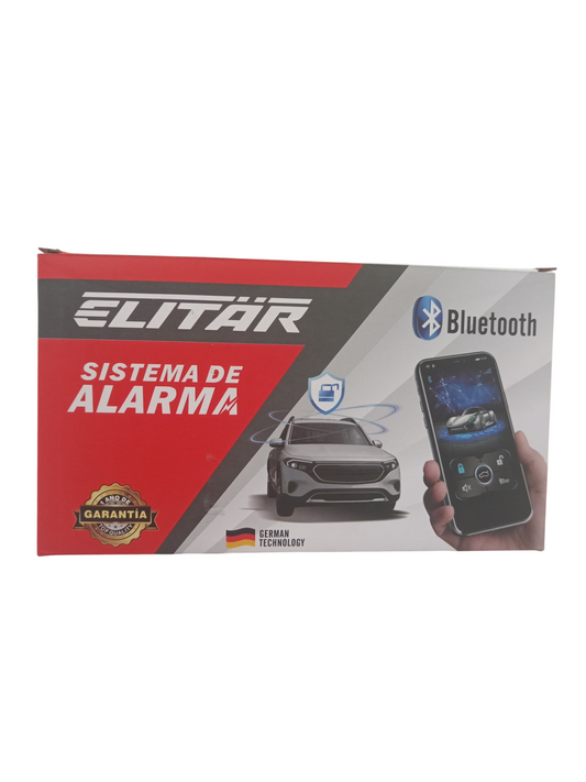 STEMA DE ALARMA ELITAR CON BLUETOOTH CENTRALIZADO CODIGO ROTATIVO E681  ELITAR INCLUYE 2 CONTROLES