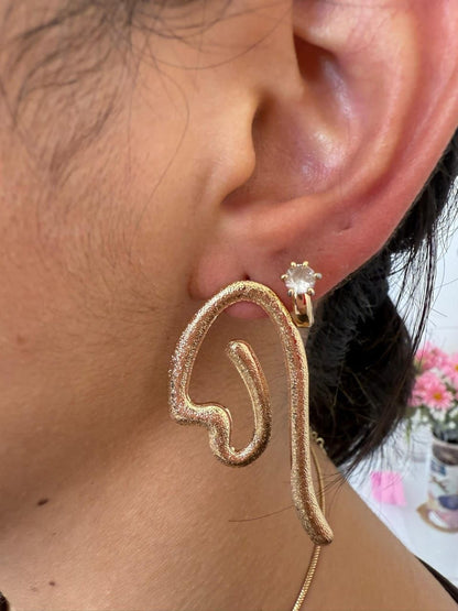 ZARCILLOS DE FORMA / ARGOLLAS / CORAZON PEQUEÑO