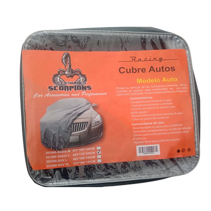 FORRO COBERTOR DE CARRO FUNDA PROTECTORA SCORPIONS