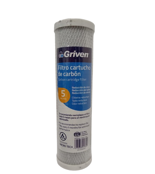 CARTUCHO DE MALLA  GRIVEN PARA FILTROS DE AGUA 5 MICRAS