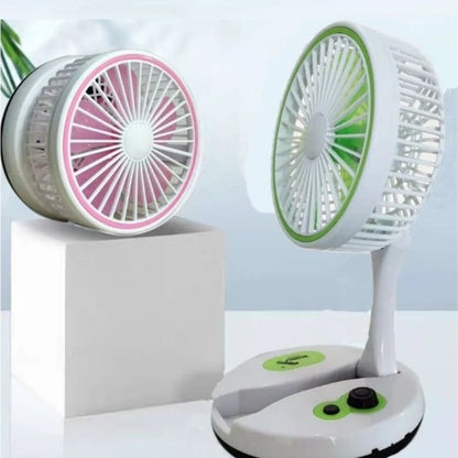 MINI VENTILADOR PORTATIL RECARGABLE CON LINTERNA