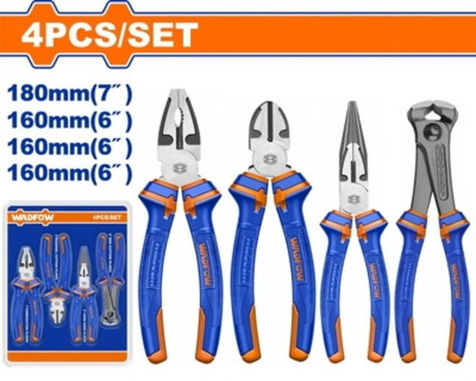 Juego De Alicates De 6 Y 7 + Tenaza De 6 Jgo. De 4 Piezas Wadfow