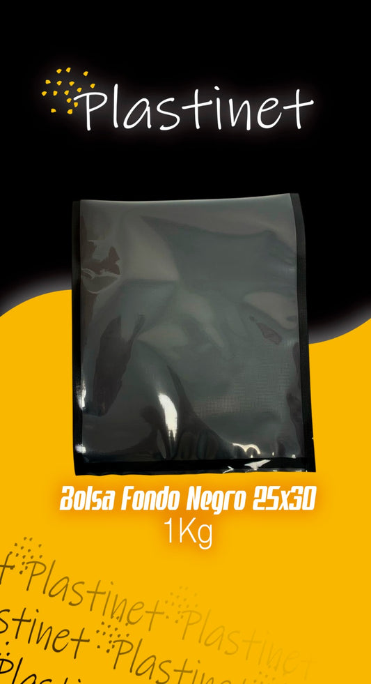 BOLSAS FONDO NEGRO 25x30/80micras 100unidades