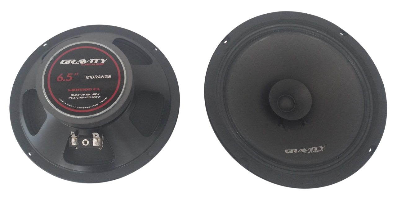 Medio Bajo Gravity Car Audio 6.5 Pulgadas Par 120w Mdr106 El