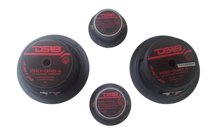 Combo Par Medios 6.5 Inch Mas Par Tweeter 1 Inch Ds18 Progm6