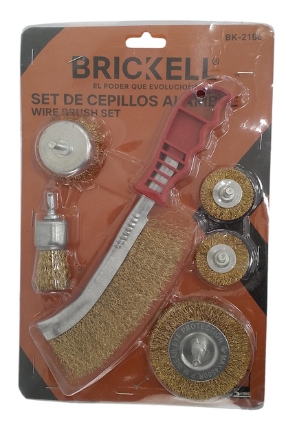 Kit De Cepillos Para Taladros De 6 Piezas Marca Brickell
