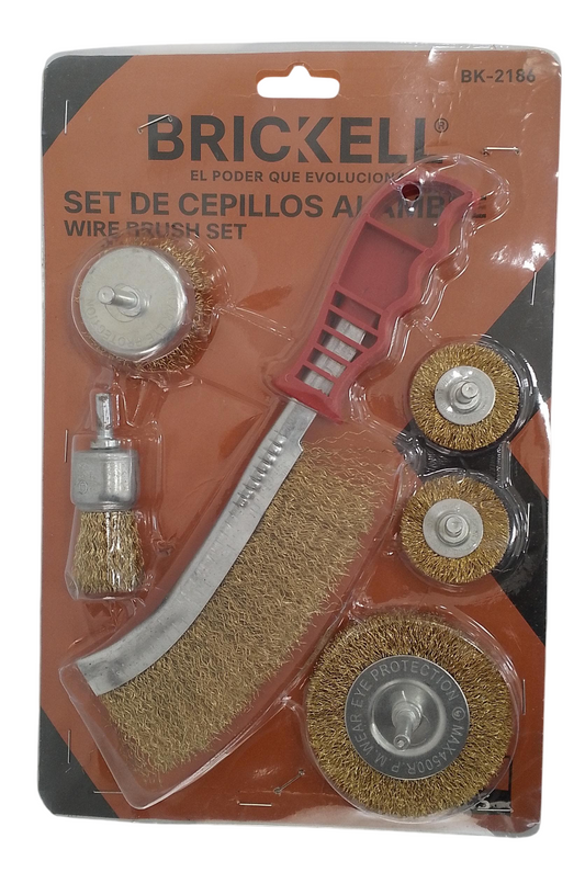 Kit De Cepillos Para Taladros De 6 Piezas Marca Brickell