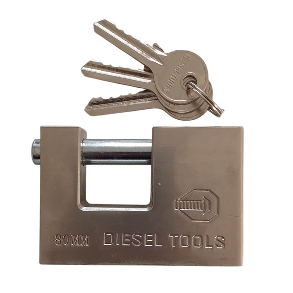 Candado Anti cizalla 80 Milímetros Plateado Marca Diesel tools