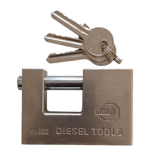 Candado Anti cizalla 80 Milímetros Plateado Marca Diesel tools