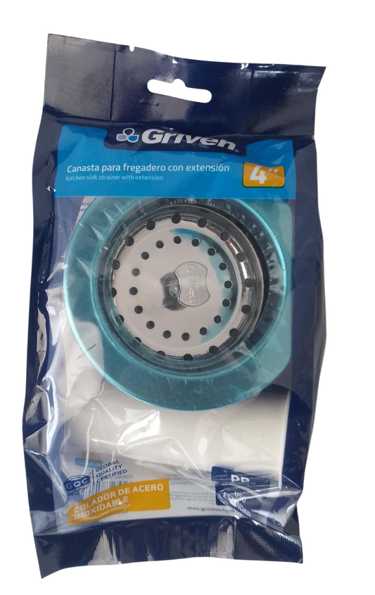 Kit De Desagüe Para Fregadero Con Extensión 4 Pulga. Griven