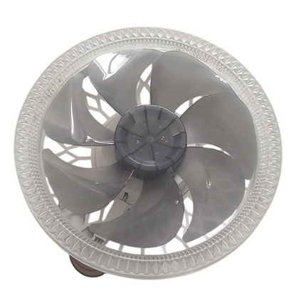 Ventilador De 7 Aspas De Techo Con Luz Led Y Control Remoto