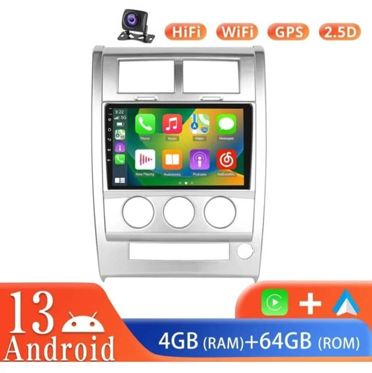 Reproductor Pantalla Android 10 Jeep Kk Liberty 4+64gb