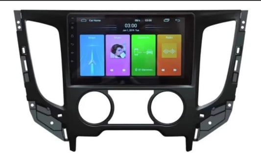 Reproductor Pantalla Android 9 Mitsubishi L200 Manual 4+64gb