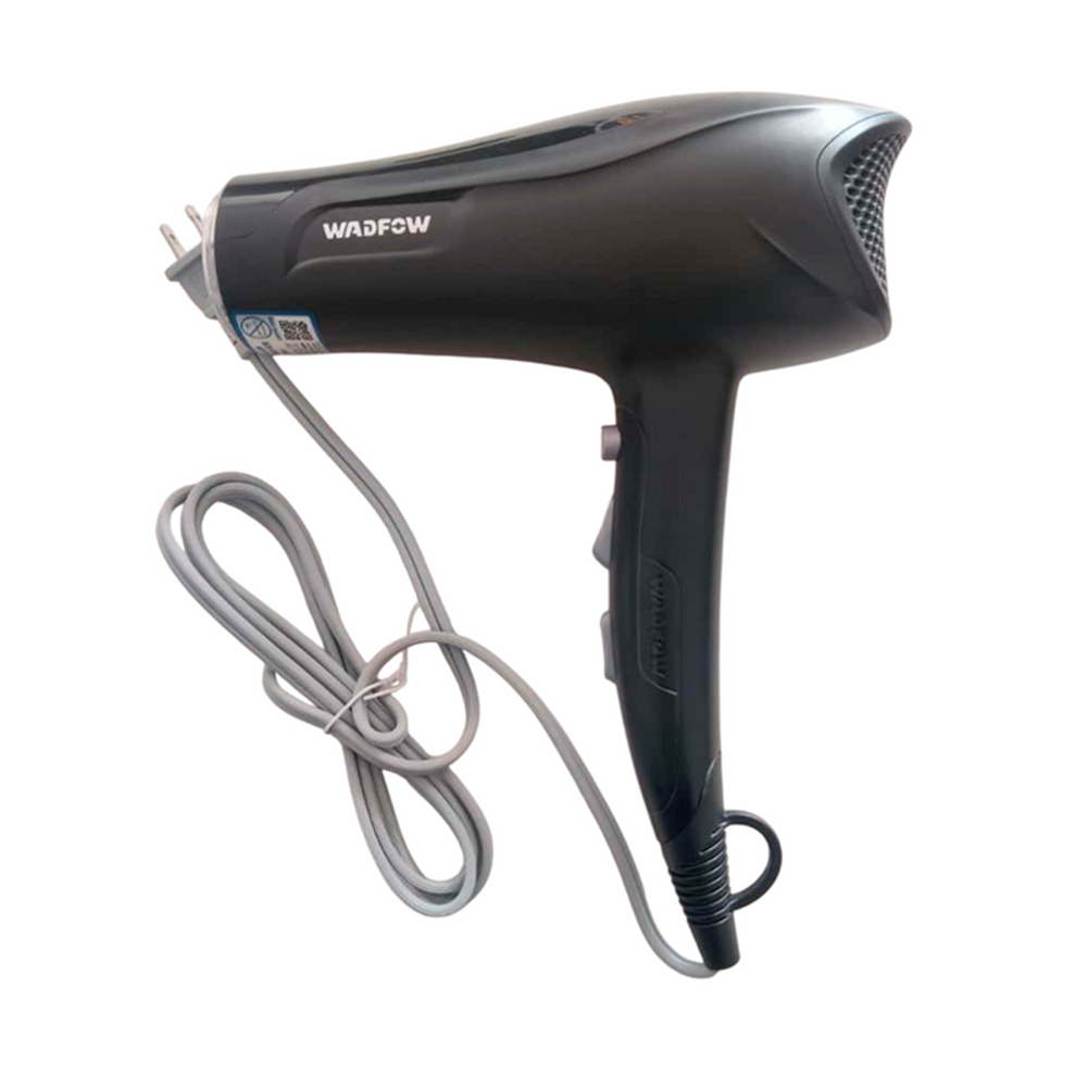 Secador De Pelo Negro De 3 Funciones De 1800w Marca Wadfow