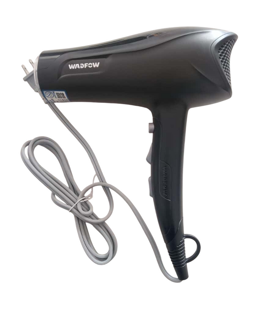 Secador De Pelo Negro De 3 Funciones De 1800w Marca Wadfow