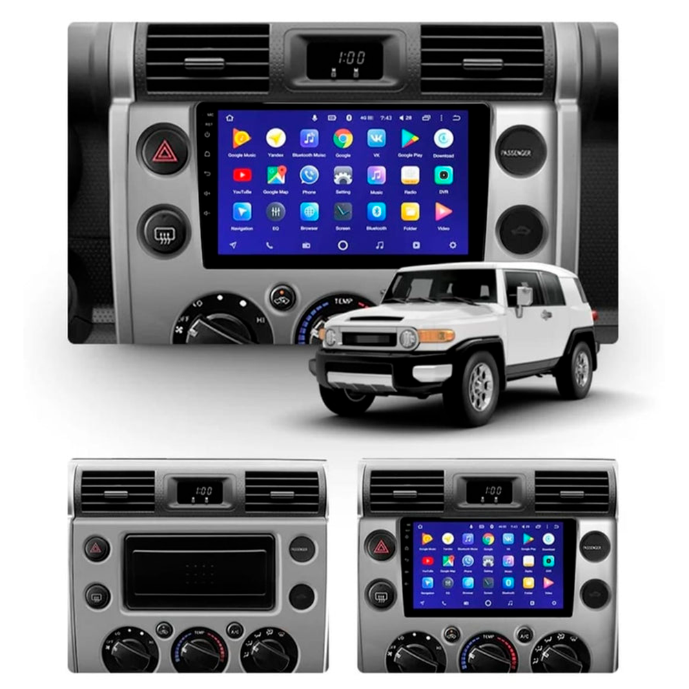 Reproductor Pantalla Android 9inch Toyota Fj Cruiser 4+64gb