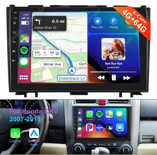 Reproductor Pantalla Android Honda Crv 07/11 4+64gb Carplay