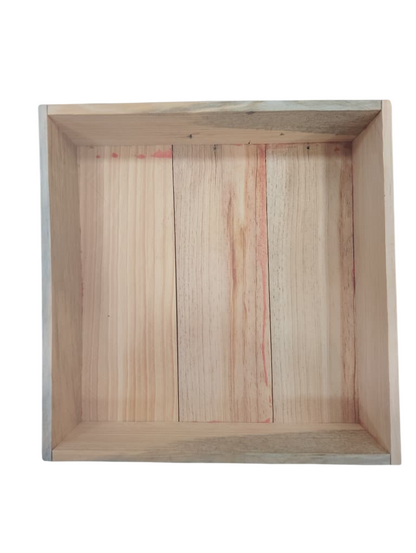 Caja De Pino Crudo 30x30x8cm Arreglos Decoraciones