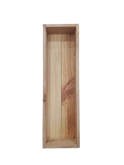 Caja De Pino Crudo Para Decoraciones De 40x12x6 Cm