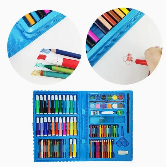Set De Arte Para Dibujar De 86 Piezas Azul Conjunto De Arte