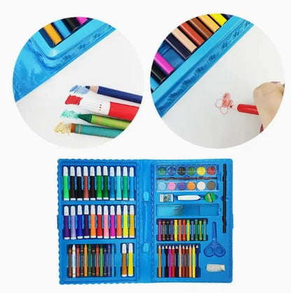 Set De Arte Para Dibujar De 86 Piezas Azul Conjunto De Arte
