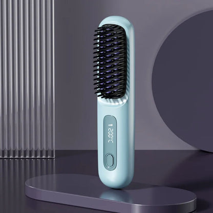 Cepillo Alisador De Pelo, Cepillo Para Mujeres Recargable