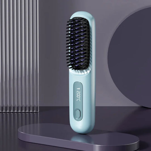 Cepillo Alisador De Pelo, Cepillo Para Mujeres Recargable