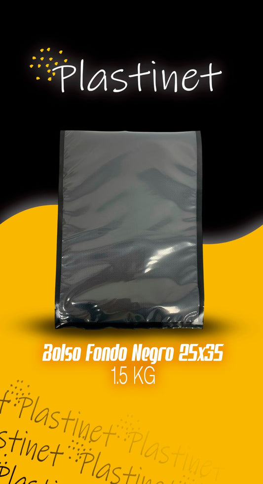 BOLSAS FONDO NEGRO 25x35/100micras 100unidades