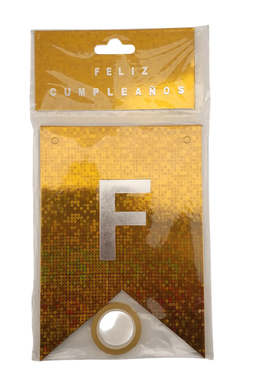 Banderines Feliz Cumpleaños Efecto Puntos Fiestas / Arreglos