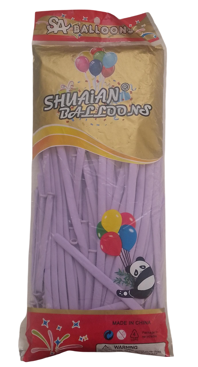 Globos De Latex Mil Figuras 260q De 100 Piezas Fiestas/Arreglos
