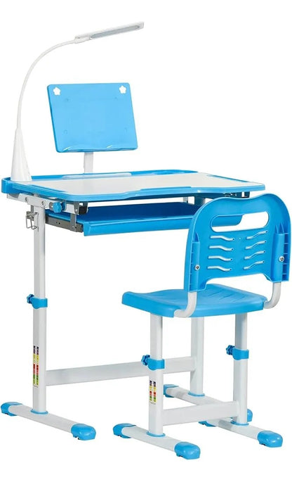 Pupitre Set De Mesa Y Escritorio Luz Led/porta Tablets Niños